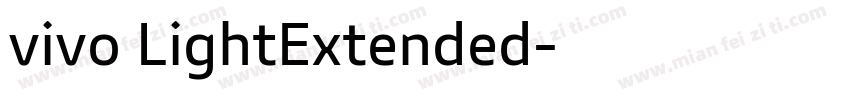 vivo LightExtended字体转换